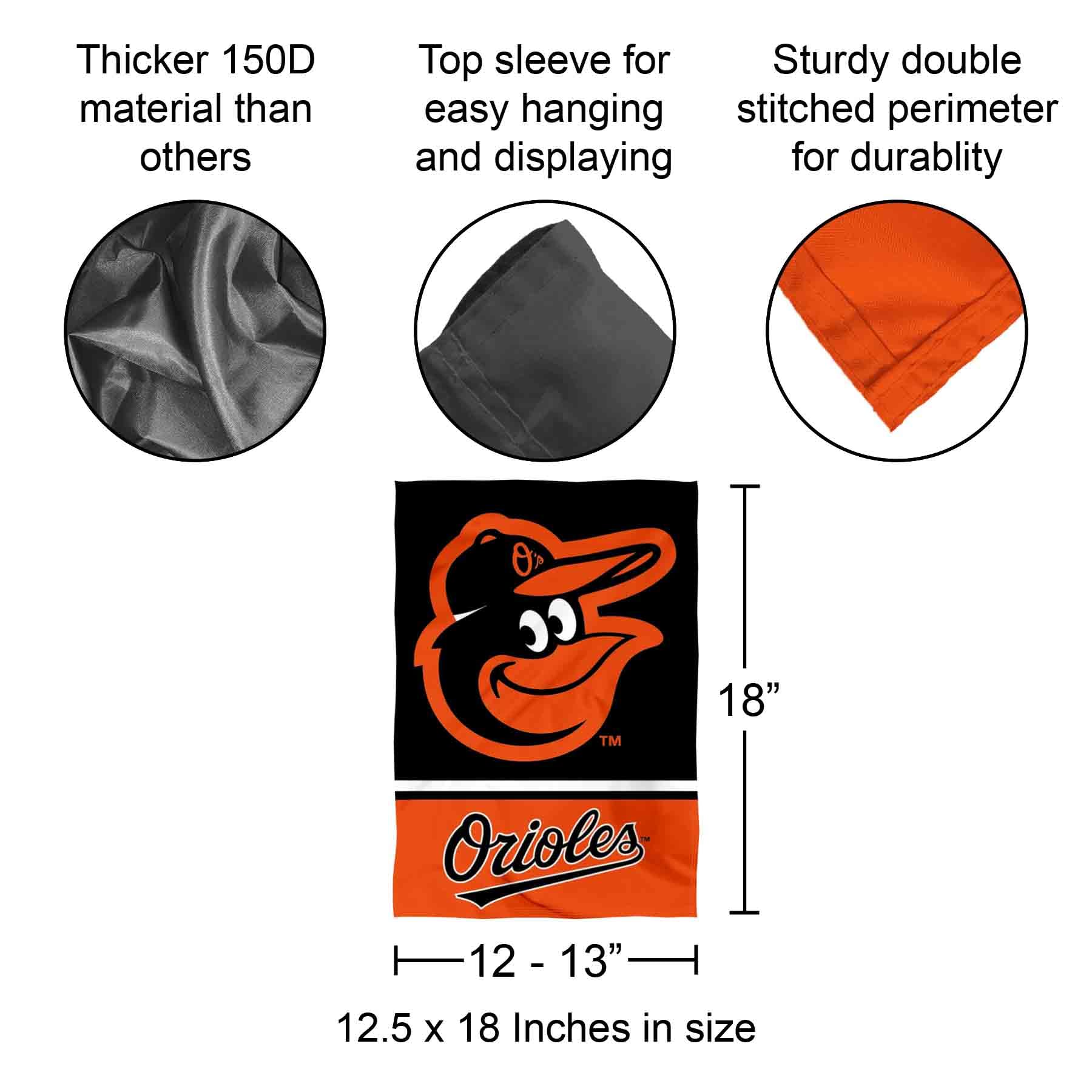 Amazon.com : WinCraft Baltimore Orioles Double Sided Garden Flag